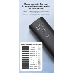 Ročni točkovni varilec H1 z 11 in H2 z 90 nastavljivimi načini za litijeve baterije KROXNE - 7  