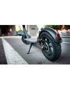 Rear suspensions for electric vehicles, scooters, bicycles, etc.